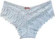 [Generic] Lingerie for Women High Waist Panties for Women Crochet Lace Lace Up Panty Sexy Hollow Out Underwear Sexy Thong with Hole