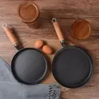 20/26cm Thickened Cast Iron Non-stick Frying Pan Cake Pancake Flat Pan Fried Egg