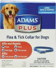 Adams Plus Flea & Tick Collar for Dogs, Large free Shipping