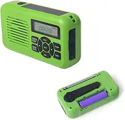 Weather Alert Radios,Handheld Weather Alert Radio Solar Radio - 2000mAH Solar Powered AM/FM/WB Radio with SOS Alarm and LED Flashlight for Outdoor Hiking Camping Cycling Borato