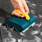 Pet Dog Cat Hair Brush Reusable Double-wheel Hair Removal Brush Portable Dust Removal