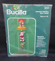 Bucilla Christmas Heirloom "Ringing In The Holiday" Door Chime Kit No. 82109