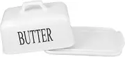 FIXOSHEE Covered Butter Dish with Lid Elegant Ceramic Butter Keeper for Cheese Condiments Spacious Storage Crock for Kitchen Counter Enhances Dining Experience Home Restaurant