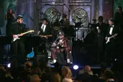 Bo Diddley Eric Clapton at 20th Rock Roll Hall of Fame Induction C- Old Photo 2