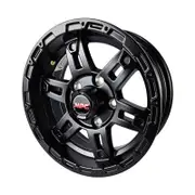 13 x 5.5″ Ford Aluminum Alloy Mag Trailer Rim Wheel MPC Devil Satin Black - WRF13ASB