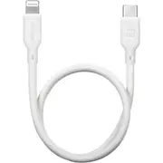 Momax USB-C to Lightning Cable - 30cm - White Quick Charge - MFi Certified - USB-IF Certified [DL35W]
