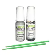 Touch-Up Paint Set Suitable For Audi / VW, S9R / LS9R Glacier White + Clear Coat