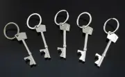5x PCS Lot Wedding Favors Vintage Skeleton Metal Key Beer Bottle Opener Keychain