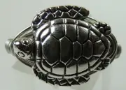 Wire Wrapped Turtle Sealife Ring Handcrafted Jewelry Beach Wedding