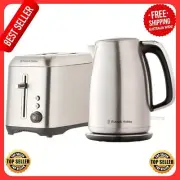 Russell Hobbs Carlton Kettle, Easy to Clean And rlton 2 Slice Toaster, Wide Slot