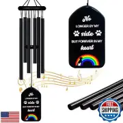 Pet Memorial Wind Chimes Gifts for Loss of Dog Sympathy Gift,Rainbow Bridge P