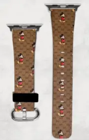 Famous Designer Marker Apple Watch Band NEW 38/40/41 & 42/44/45 Mickey Mouse