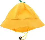 [WOFASHPURET] Little Yellow Boys and Girls Hat Stylish Toddler Beach Cap Sun Protection Boys and Girls Wide Brim Hat School and Kindergarten Fishing Cap