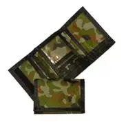 Army Camouflage Wallet Nylon Trifold Kids Wallets for Boys Camo Hunting
