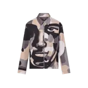 Louis Vuitton Patchworked Portrait Denim Jacket Multicolor
