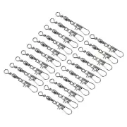 Fishing Barrel Swivel Snaps, 100Pcs 17lb Carbon Terminal Tackle, Black97
