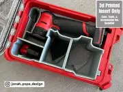 Jonah Pope 3d Printed Insert for M12 Orbital Detail Sander & Milwaukee Packout