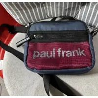 在飛比找蝦皮購物優惠-二手九成新Paul frank大嘴猴國外專櫃購入藍色斜背包 