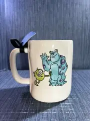 Rae Dunn THE SCREAM TEAM Double Sided Mug Monsters Inc Pixar Sully Wazowski New