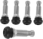 5pcs Tubeless Tire Valve Stem Kit Aluminum Alloy for Car Built-in Valve Core