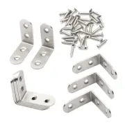 L Brace Stainless Steel Joint Right Angle Bracket Fastener Corner Brace Fixtu...