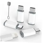 4 Pack for iPhone 15/16 Pro/16 Pro Max/Plus,Samsung Lightning to USB C Adapter