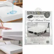 Premium Queen Size Mattress Waterproof Fitted Bed Cover Soft Protector Anti Dust