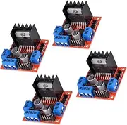 A-DIGISHUO 4Pcs L298N Stepper Motor DC Dual H-Bridge Motor Driver | Controller Module, Used for Arduino Intelligent Automotive Power Supply UNO MEGA R3 Mega2560(4Pcs L298N Motor Drivers)