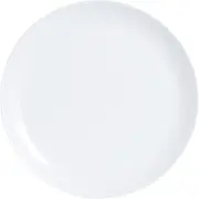 Luminarc Diwali Set of 6 Extra Resistant Opal Glass Dinner Plates, 25 cm, White