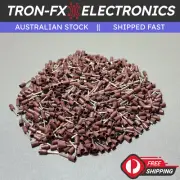 1000Pcs E0508 22AWG 0.5mm² BROWN Insulated Ferrule Bootlace Terminals Crimp