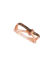 Le Vian Strawberry & Chocolate 14K Rose Gold 0.22 ct. tw. Diamond Cocktail Ring