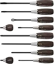 VESSEL 3010PS Woody Screwdriver, Non-slip Grip, Set of 10 (Case Included)