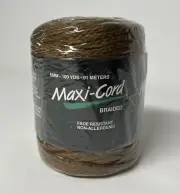 MAXI-CORD Macrame C11 Chocolate Braided 100 Yards 91 Meters 6mm