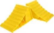 1 Pair Car Tire Stopper Flat Stoppers for Cars Garage Stoppers for Your Vehicle Tire Line Blocker Trailer Ramps Garage Car Stopper Garage Car Stop Indicator Plastic Yellow