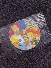 The Simpsons Tazo 151 Sealed new in packet unopened 1996 Magic Motion chip bag