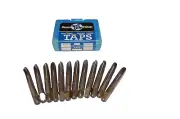 12 Pcs. Hanson Whitney 3/8-16 GH3 3FL HSS Ground Thread Spiral Pointed Plug Taps