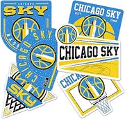 Desert Cactus Chicago Sky Stickers WNBA Women's National Basketball Association Officially Licensed Vinyl Decal Laptop Water Bottle Car Scrapbook (Type 2-3)