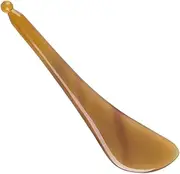 Healvian Facial Guasha Scraper Natural Yak Horn Face Massager Eye Scraping Board Smooth Scraping Plate for Face and Eyes, Body Guasha Tool