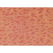 Faller #170608 1/87 Red brick sheet (250 X 125 mm)