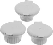 SOPOTUTU 3pcs Inverted Bottle Cap Shampoo Bathroom Soap Dispenser Product Covers for Pump Tops Small Soap Dispenser Bottle Caps for Glass Bottles Kitchen Soap Containers Dark