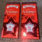 2 Poo-Pourri 2oz Limited Edition Freedom Collection Red White & Poo Toilet Spray