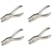 3X(4Pcs Punching Pliers Single-Hole Boxed Hole Punch with A Diameter of 6Mm9992