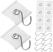 WATIIFUFU 10 Sets Rv Canopy Hooks Awning Installation Eyelets for Piping Rails Versatile Accessories for Camping Tents and Outdoor Use