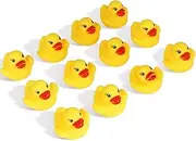 Novelty Place Rubber Duck Float Ducky Baby Bath Shower Toy, Yellow Mini Duckies for Toddlers and Kids (12 Pcs)