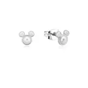Couture Kingdom Disney Mickey Mouse Pearl Fashion Stud Earrings 9mm Silver