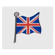 2 x 'Union Jack flag' Microfibre Lens / Glasses Cleaning Cloths (LC00029047)
