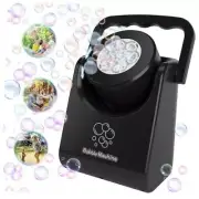 Bubble Machine for Kids Toddlers,Automatic Bubble Blower,Portable Black