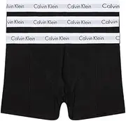 [Calvin Klein] Men's Underwear Cotton Stretch Trunk 3 Pack - Medium Black