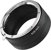 M l Lens Mount Adapter Ring Al num Alloy for EF Mount Lens to Z5/Z6/Z7/Z50 Z-Mount Mirrorl Camera Black One Size