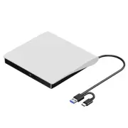External CD DVD +/-RW Drive, USB 3.0 & USB-C Portable CD & DVD ROM Burner7217